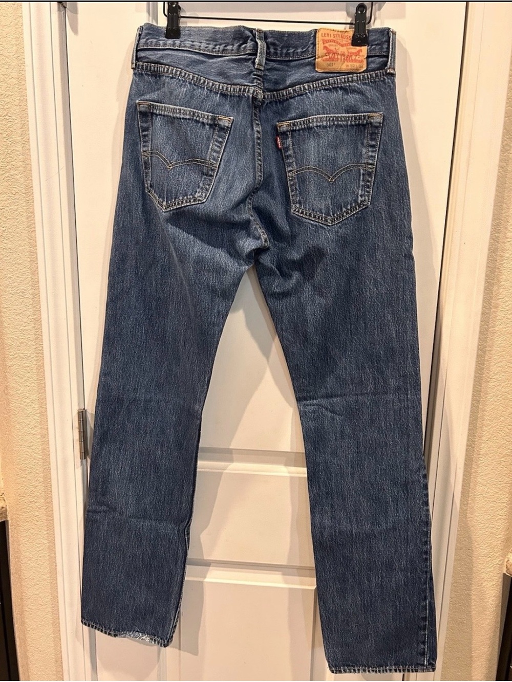 Levi's 501 Women’s Pants Selvedge Denim Original Button Fly 32 x 34